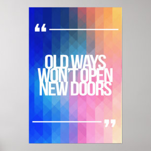 感動的とやる気を起こさせる引用文 ポスター