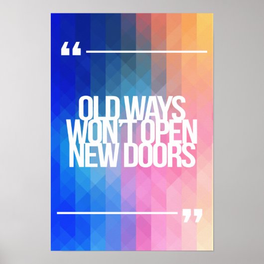 感動的とやる気を起こさせる引用文 ポスター (正面)