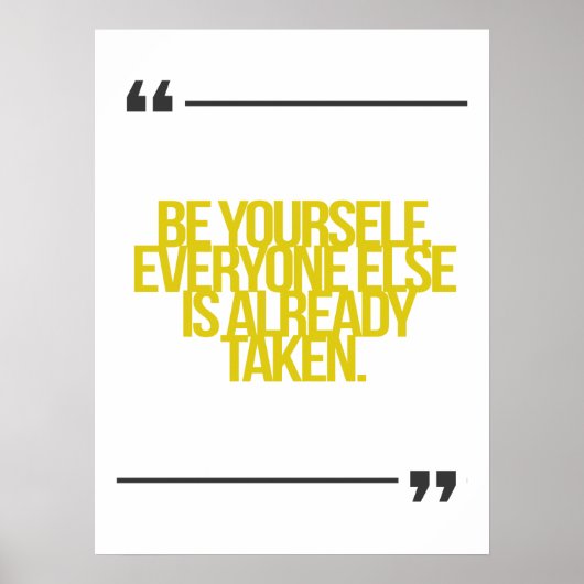 感動的とやる気を起こさせる引用文 ポスター (正面)