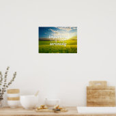 感動的とやる気を起こさせる引用文 ポスター (キッチン)