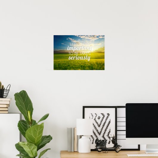 感動的とやる気を起こさせる引用文 ポスター (ホームオフィス)