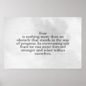 感動的とやる気を起こさせる引用文 ポスター (正面)