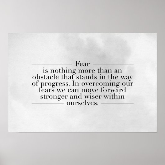 感動的とやる気を起こさせる引用文 ポスター (正面)