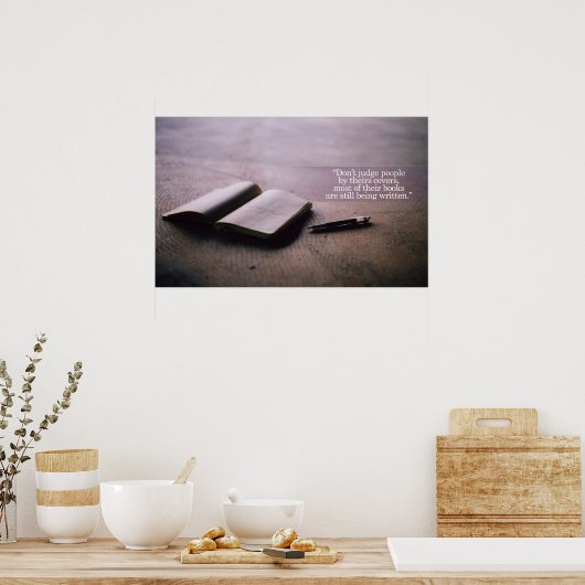 感動的とやる気を起こさせる引用文 ポスター (キッチン)