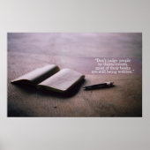 感動的とやる気を起こさせる引用文 ポスター (正面)