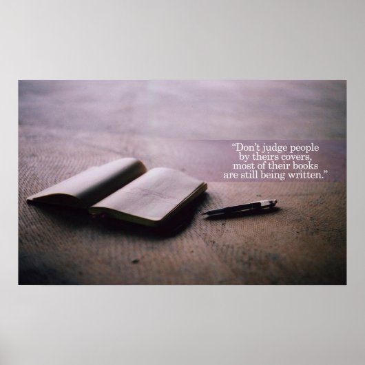 感動的とやる気を起こさせる引用文 ポスター (正面)