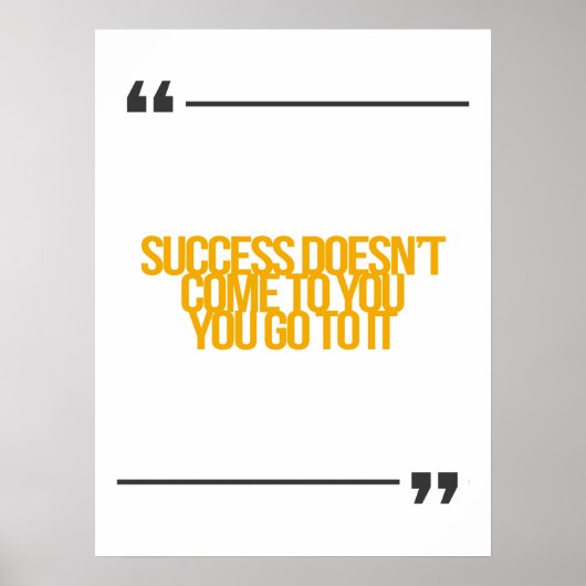 感動的とやる気を起こさせる引用文 ポスター (正面)