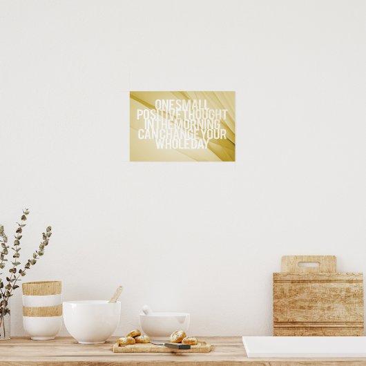 感動的とやる気を起こさせる引用文 ポスター (キッチン)