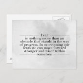 感動的とやる気を起こさせる引用文 ポストカード (正面/裏面)