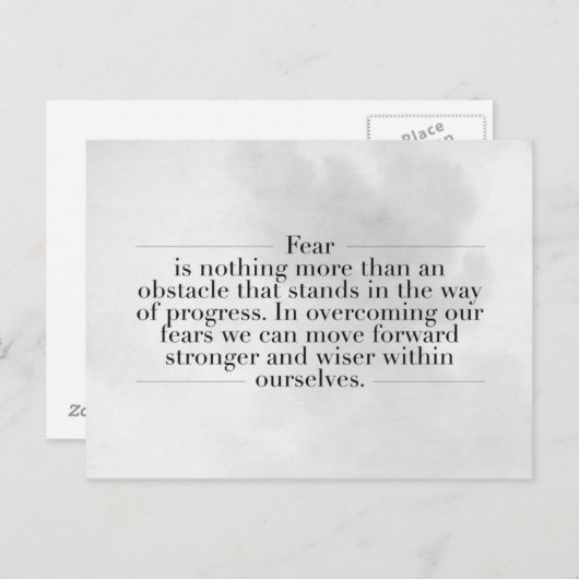 感動的とやる気を起こさせる引用文 ポストカード (正面/裏面)