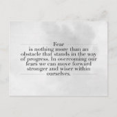 感動的とやる気を起こさせる引用文 ポストカード (正面)