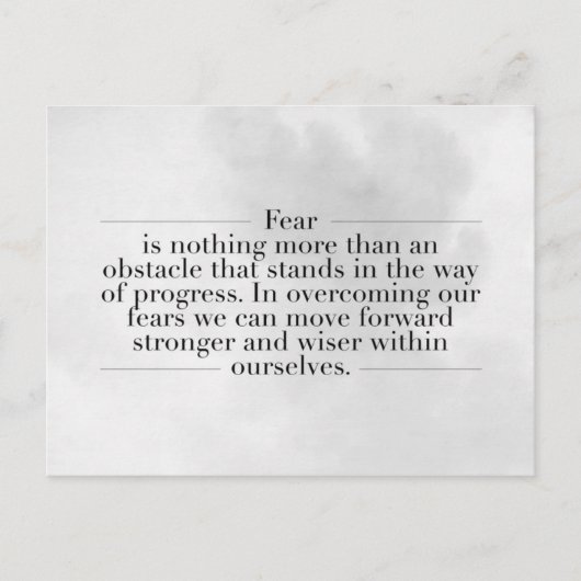 感動的とやる気を起こさせる引用文 ポストカード (正面)