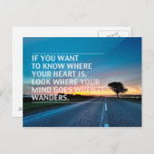 感動的とやる気を起こさせる引用文 ポストカード (正面/裏面)