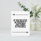 感動的とやる気を起こさせる引用文 ポストカード (スタンド正面)