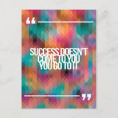 感動的とやる気を起こさせる引用文 ポストカード (正面)