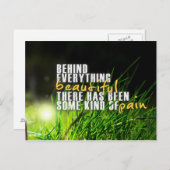 感動的とやる気を起こさせる引用文 ポストカード (正面/裏面)