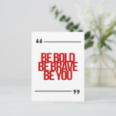 感動的とやる気を起こさせる引用文 ポストカード (スタンド正面)