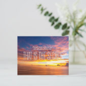 感動的とやる気を起こさせる引用文 ポストカード (スタンド正面)