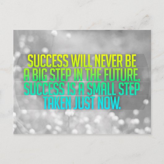 感動的とやる気を起こさせる引用文 ポストカード (正面)