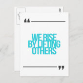 感動的とやる気を起こさせる引用文 ポストカード (正面/裏面)