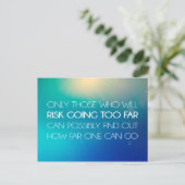 感動的とやる気を起こさせる引用文 ポストカード (スタンド正面)