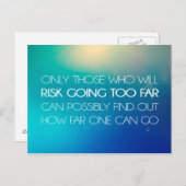 感動的とやる気を起こさせる引用文 ポストカード (正面/裏面)