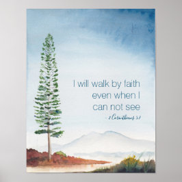 感動的とスピリチュアル水彩山 ポスター