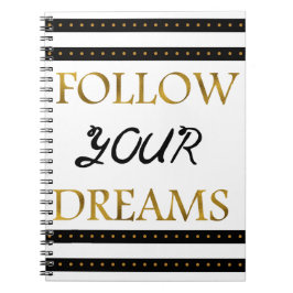 感動的なあなたの夢を後を追って下さい ノートブック