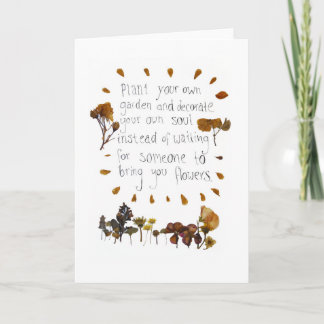 感動的なあなた自身の庭を植えて下さい カード