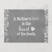 感動的なお母さんの引用文 ポストカード (正面)