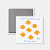 "感動的なかわいい漫画はそこに常にです1つ" マグネット (正面/裏面)