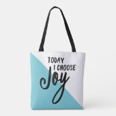 感動的なことわざは喜びを選びます トートバッグ (裏面)