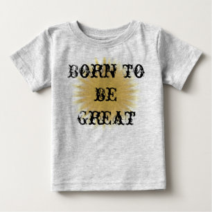 感動的なすばらしい幼児の子供があるために生まれて下さい ベビーTシャツ