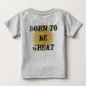 感動的なすばらしい幼児の子供があるために生まれて下さい ベビーTシャツ (裏面)