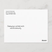 感動的なアスぺンの冬の風景写真&名言 ポストカード (裏面)