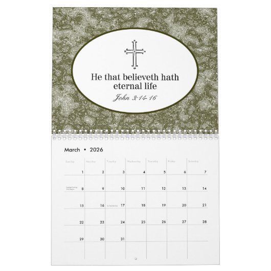 感動的なカレンダーを信じる理由 カレンダー (3月 2026)