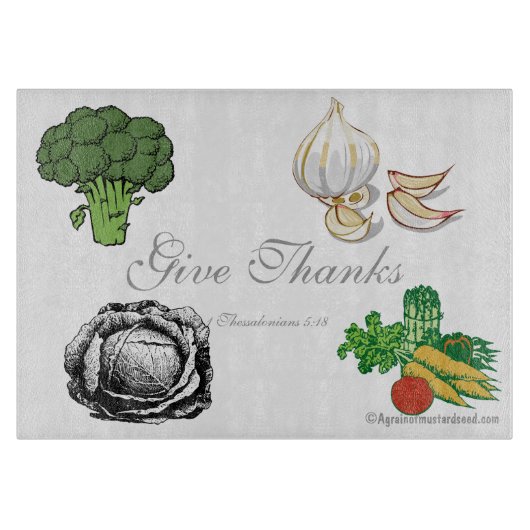 感動的なキリスト教の引用文 カッティングボード (正面)