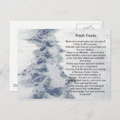 感動的なギフトの新しいトラック ポストカード (正面/裏面)