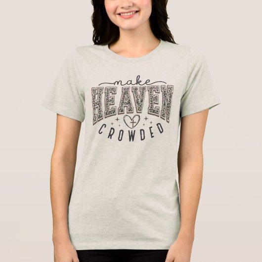 感動的なクリスチャンの詩 トライブレンドTシャツ (正面)