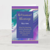 感動的なクリスチャン退職証明書 シーズンカード (正面)