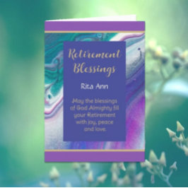 感動的なクリスチャン退職証明書 シーズンカード