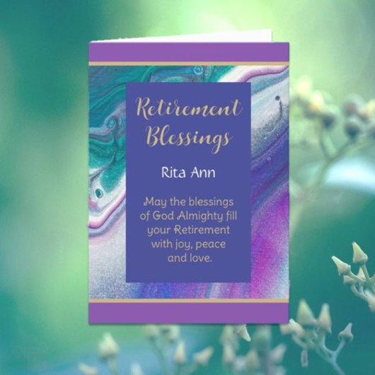 感動的なクリスチャン退職証明書 シーズンカード