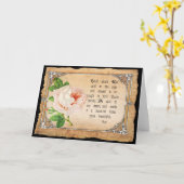 感動的なグリーティングカード カード (黄色い花)