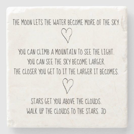 感動的なコースター ストーンコースター (正面)