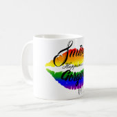 感動的なスマイル コーヒーマグカップ (正面左)