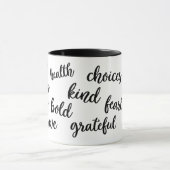 感動的なタイポグラフィのマグ マグカップ (中央)