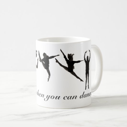 感動的なダンスのコーヒー・マグ美しいライン! コーヒーマグカップ (正面右)