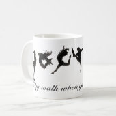 感動的なダンスのコーヒー・マグ美しいライン! コーヒーマグカップ (正面左)