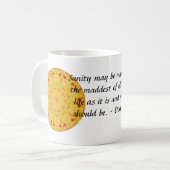 感動的なドン・キホーテ引用文 コーヒーマグカップ (正面左)