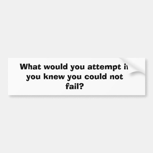 感動的なバンパーステッカー バンパーステッカー (正面)